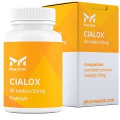 Tadalafil (Cialis) pastillas 50 tab, 20 mg/tab